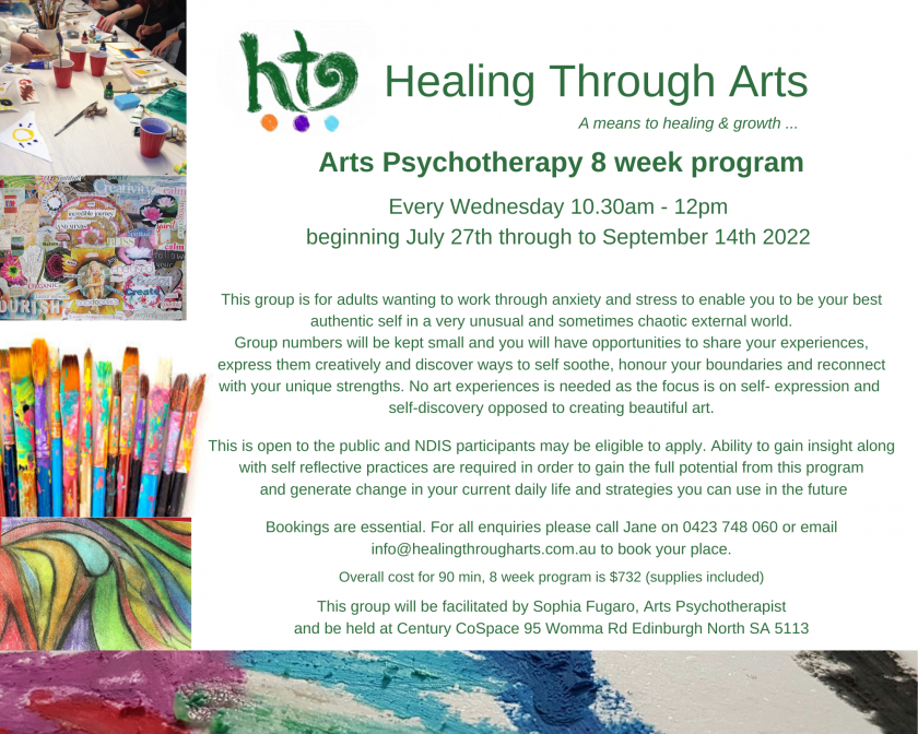 Arts Psychotherapy Group Programs Healing Through Arts
